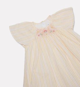 Tartine et Chocolat Striped Embroidered Cherries Dress, Packshot View