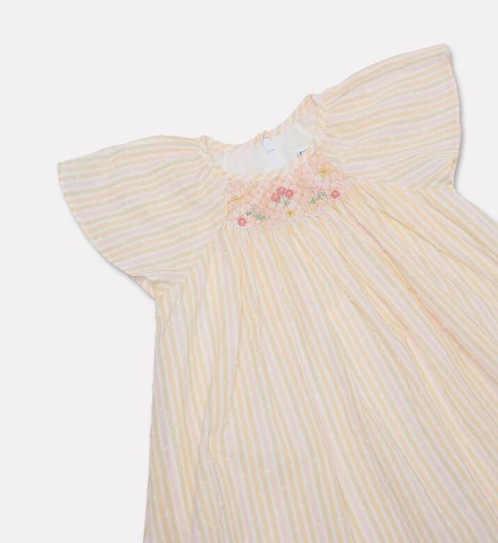 Tartine et Chocolat Striped Embroidered Cherries Dress, Packshot View
