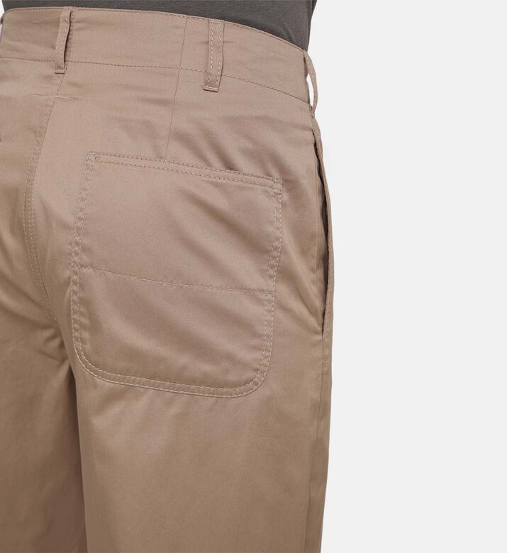 Button Closure Wide-leg Pants