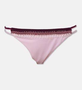 Leslie Amon Multi-tonal Crochet Embroidered Low-rise Bottoms, Packshot View