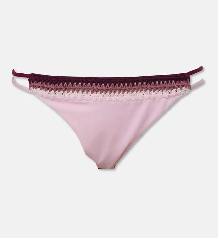 Leslie Amon Multi-tonal Crochet Embroidered Low-rise Bottoms, Packshot View