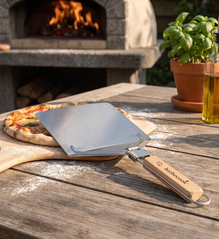 Barbecook Stainless Steel Wooden Pizza Spatula, Packshot View