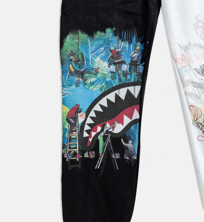 Graffiti Style Split Sweatpants