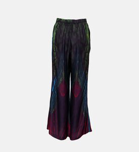 Idi Crepe Abstract-print Flared Pants