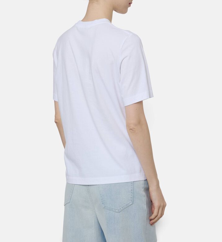 Samsoe Classic Crewneck T-shirt, White, L, Model View