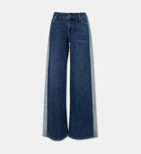 Alice and Olivia Button Closure Wide-leg Denim Pants, Packshot View