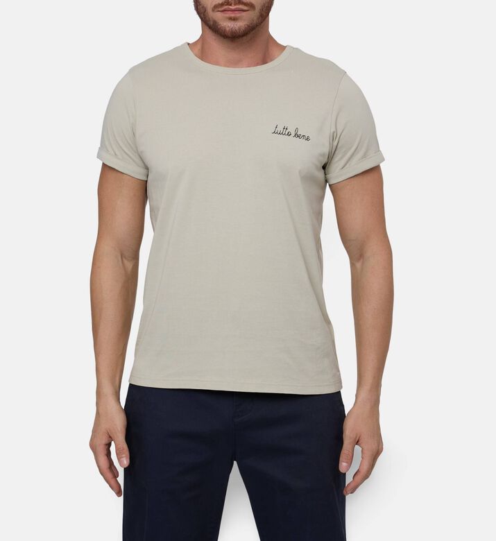 Maison Labiche Tutto Bene Embroidered T-shirt, Model View