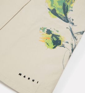 Marni Floral-print Button Closure Wide-leg Pants, Packshot View