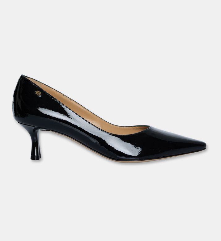 Baldinini Patent Leather Kitten Heel Pumps, Black, Eu-37, Packshot View
