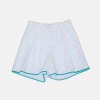 Scalloped Hem Wide-leg Shorts