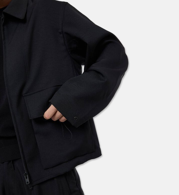 Y-3 Flap Pockets Zip Fastening Shirt, Model View