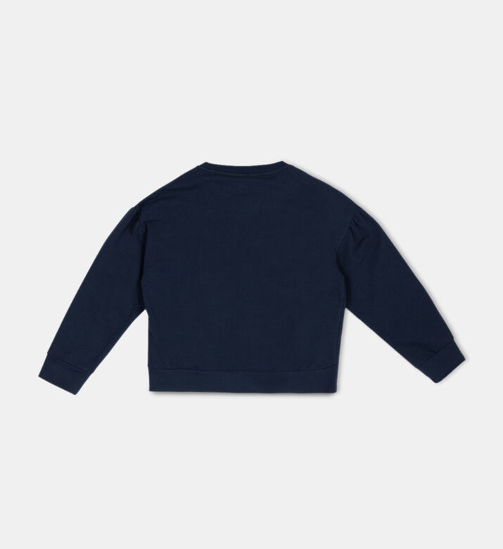 Cotton Cat-print Sweatshirt