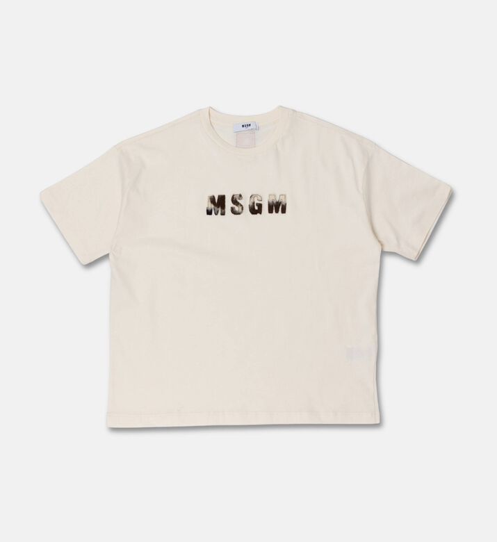 MSGM Minimal Logo Crewneck T-shirt, Packshot View
