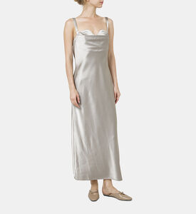 فستان أيري منسدل ساتان ميدي