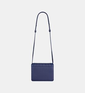 Camille Fournet Signature Calf Leather Pleated Bag, Indigo, Packshot View