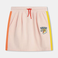 Contrasting Side Stripe Fleece Skirt