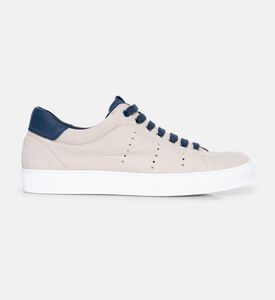 Suede Low-top Contrast Trim Sneakers