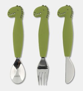 Trixie Mr. Dino Stainless Steel Cutlery Set, Packshot View