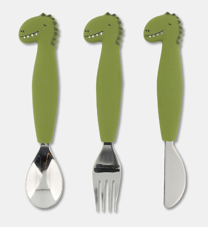 Trixie Mr. Dino Stainless Steel Cutlery Set, Packshot View