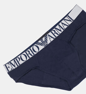 Logo -waistband Briefs 3-piece Set Logo -waistband Briefs 3-piece Set