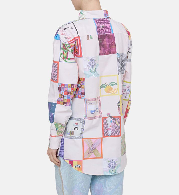 Mosaic Big Check-print Shirt