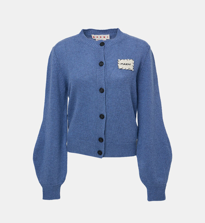 Cashmere Logo-patch Cardigan