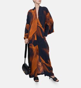Niluu Floral-print Wide Sleeve Dress, Model View