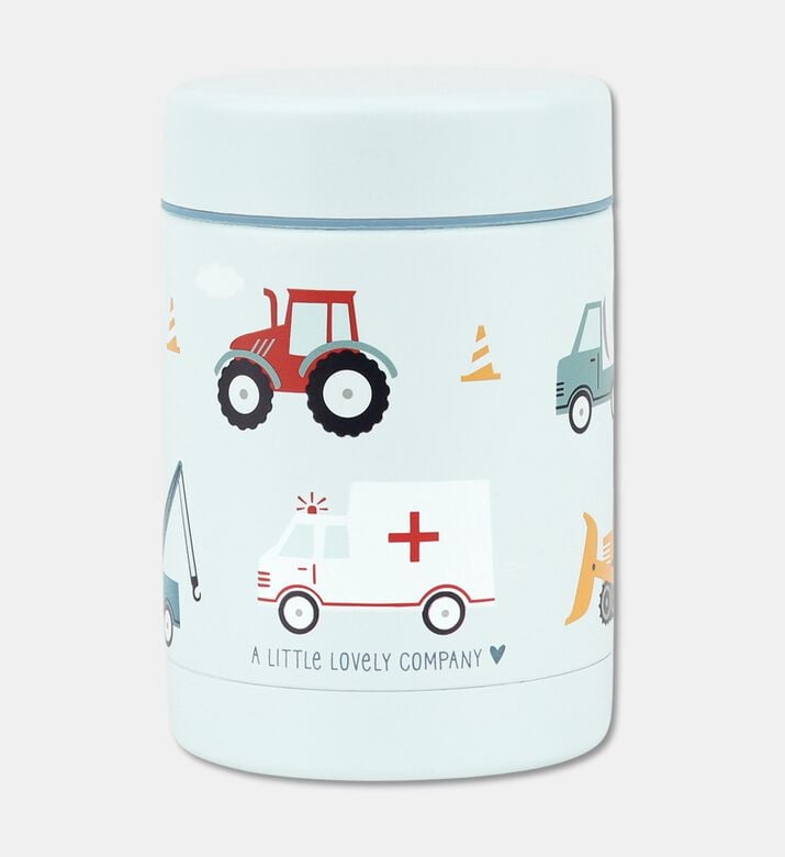 A Little Lovely Company Food Jar 300ml - Vehicles, Packshot View