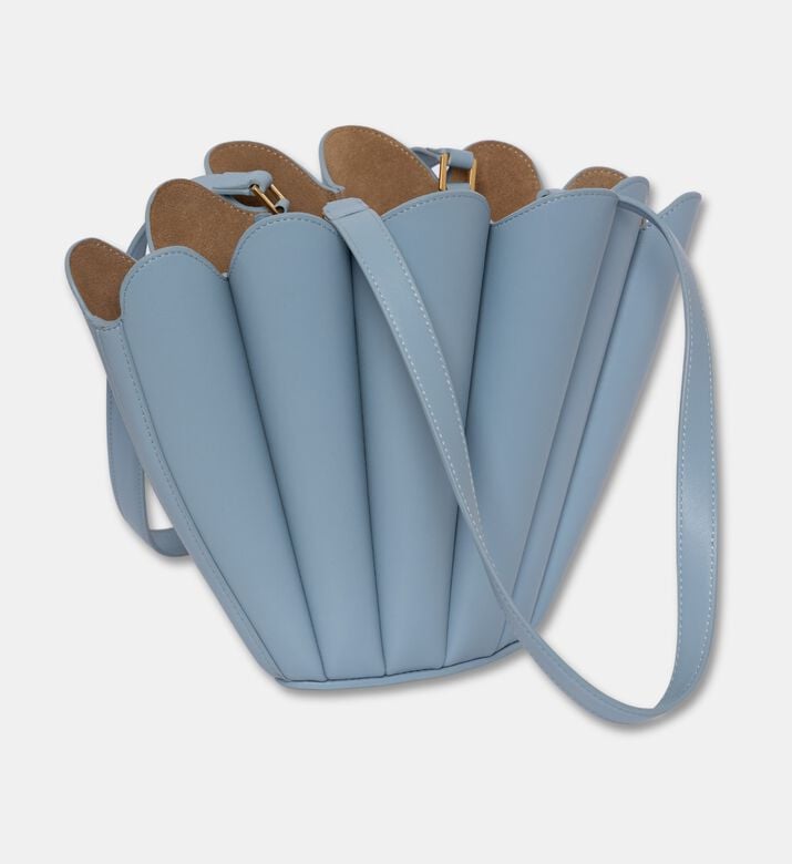 Mlouye Fan-like Shape Shoulder Tote, Light-blue, Packshot View