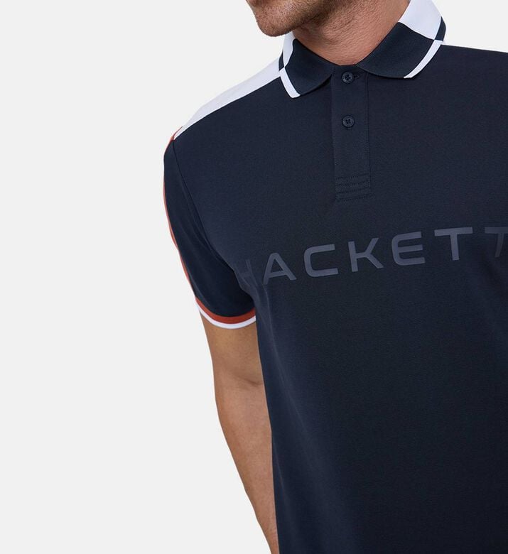Hackett London Striped Regular-fit Polo Shirt, Model View Hackett London Striped Regular-fit Polo Shirt, Model View