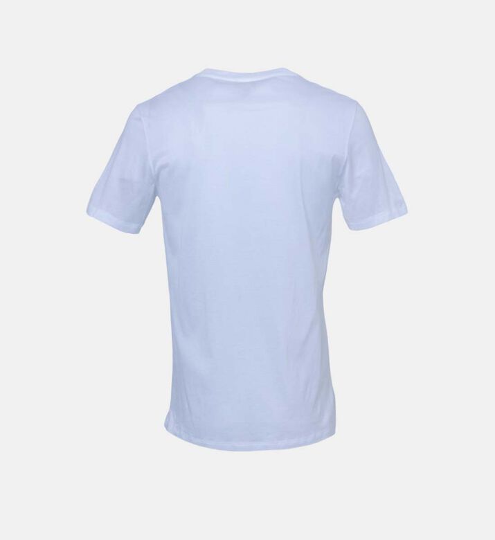 تي شيرت قطني رياضي برقبة على شكل حرف V