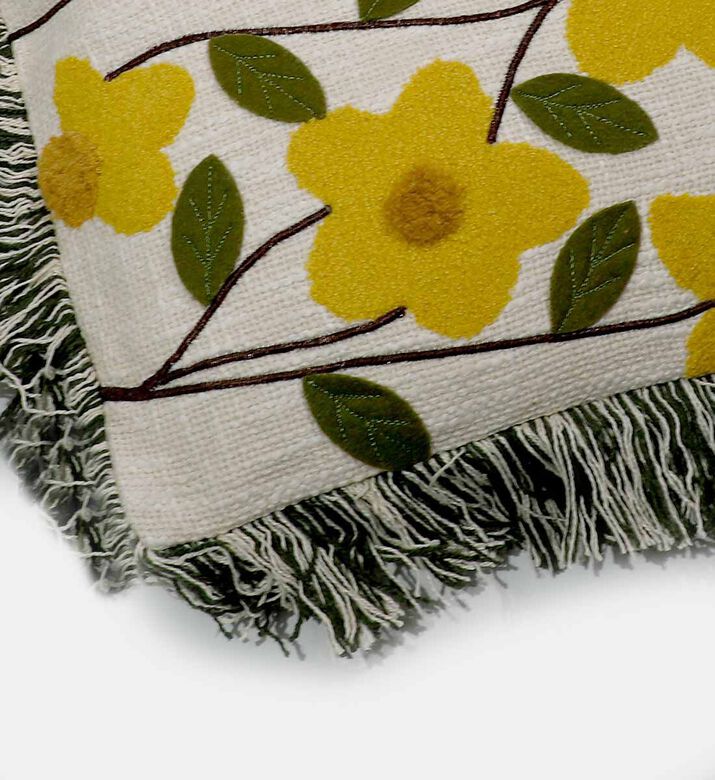 Home Deco and More Sunja Cotton Square Cushion, Packshot View