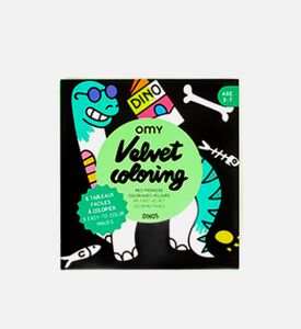 مجموعة تلوين مخملية بشكل ديناصورات