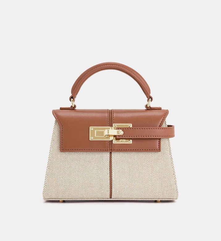 Leather Top Handle Mini Bag