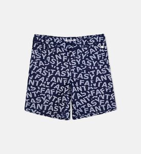 Billy Graphic Text Pattern Boy Shorts