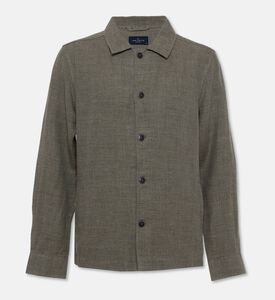 Hackett London Linen Classic Button Closure Shirt, Packshot View