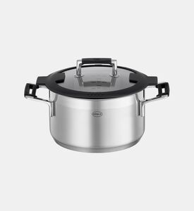 Roesle High Casserole, Silver, 20cm, Packshot View
