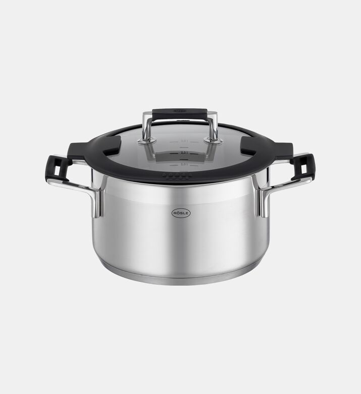 Roesle High Casserole, Silver, 20cm, Packshot View