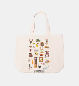 حقيبة حمل بطبعة غرافيكية