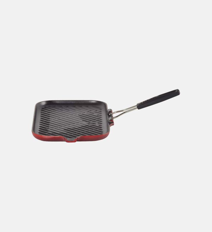 Le Creuset Cast Iron Meat Grill Pan, Red, 36x20-cm, Packshot View