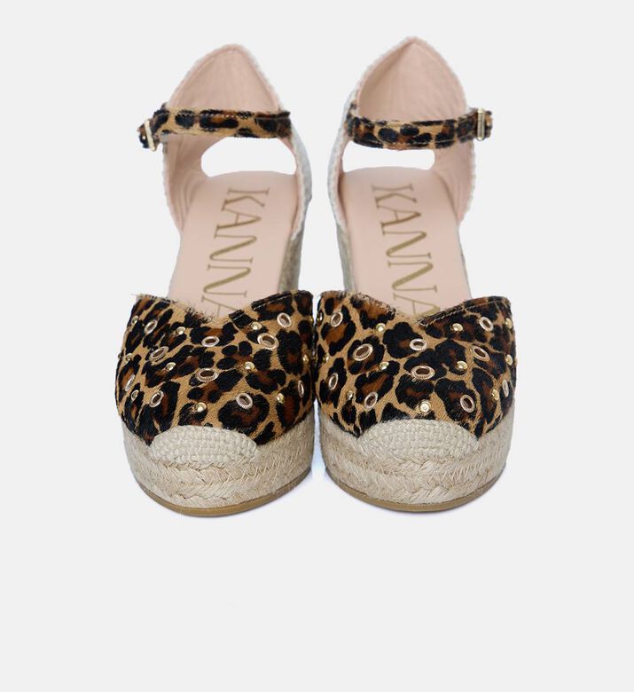 Tiger Closed Toe Wedge Sandals