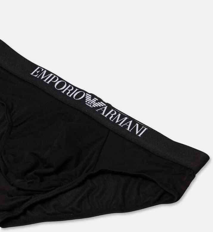 Emporio Armani Two-pack Briefs Set, Black, Xl, Packshot View