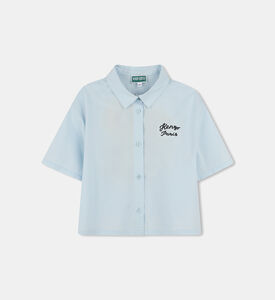 Cropped Button Closure Shirt