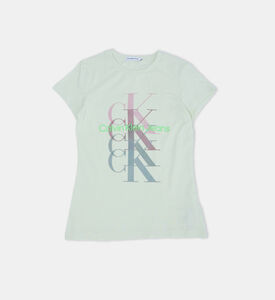 Cotton Duplicate Logo-print T-shirt