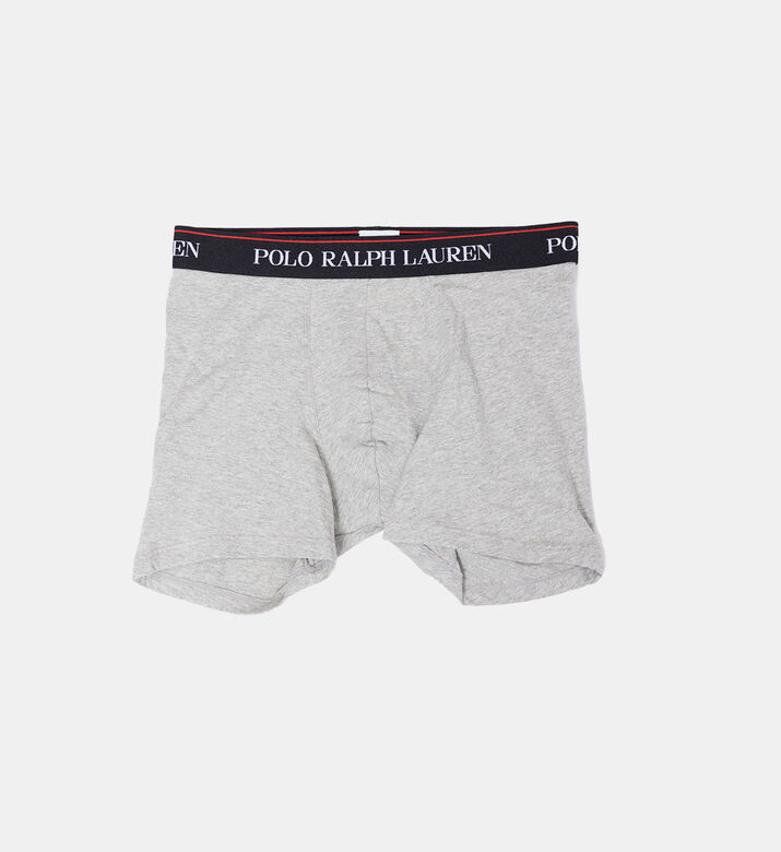 Logo Elastic Waist 3-piece Boxers Set