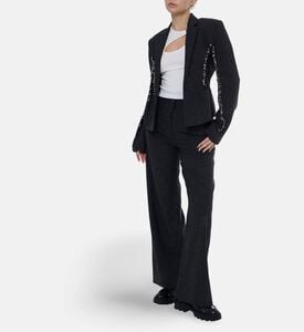 Christopher Esber Single-breasted Metal Rings Blazer, Model View