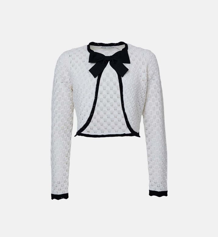 Dannie Shrug Bow Cardigan