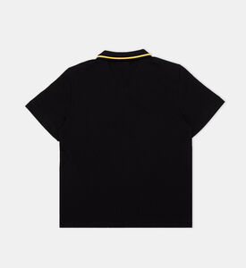 Ea7 Logo Print Cotton Polo Shirt