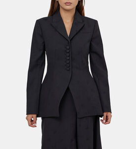 Single Breasted Jacquard Jacket