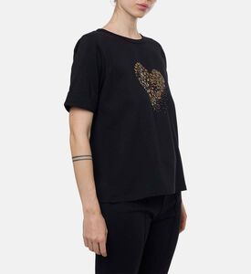 Weill Heart Graphic-print Short-sleeve T-shirt, Model View